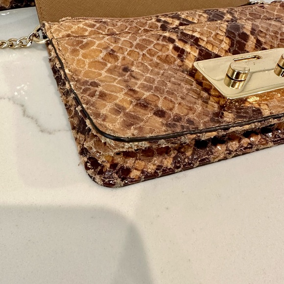 Michael Kors - Snakeskin style Leather - Mini Crossbody Handbag - Picture 4 of 9